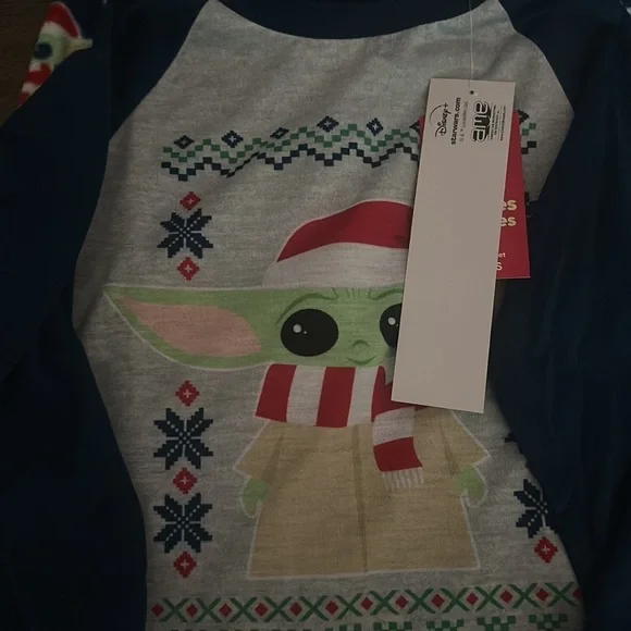 Jammies For Your Families® Star Wars The Mandalorian Grogu Aka Yoda Pajama Set - Picture 8 of 9
